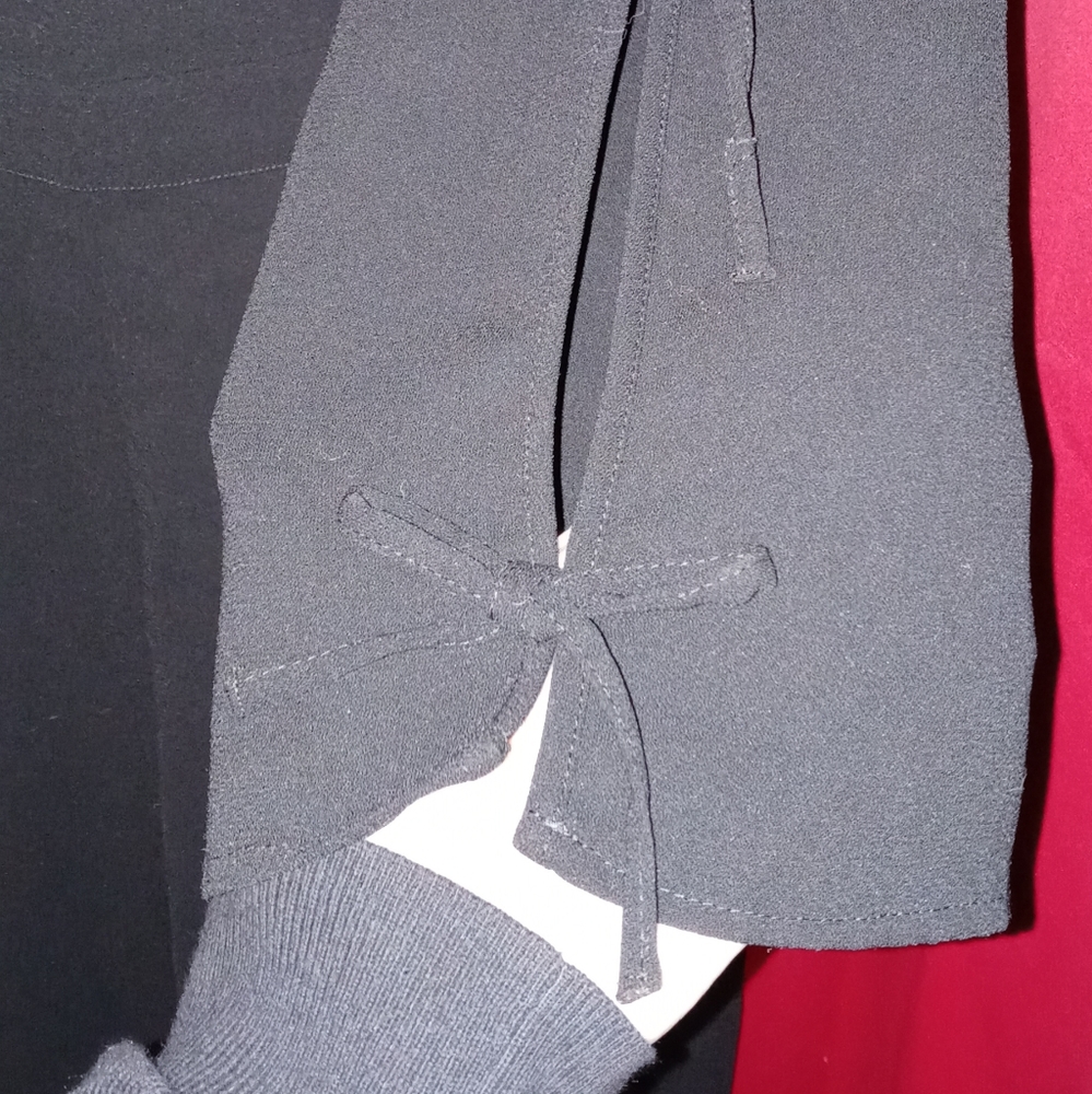 CeCe black long sleeve pant suit - Picture 3 of 5